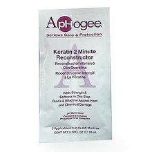 APHOGEE Intensive Two Minute Keratin Reconstructor Restores Softness &amp; Elasticity &amp; Repairs Damaged Hair 0.35oz/10ml (Quantity: 2 Applications)ApHogee