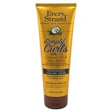 Every Strand Curling Creme Simply Curls Coconut Oil &amp; Shea Butter 8ozEvery Strand