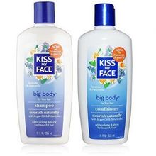 Kiss My Face Kiss My Face All Natural Organic Big Body Shampoo and Conditioner With Moroccan Argan Oil For Hair, Vitamin E, Sage, Lavender, Green Tea, Chamomile and Eucalyptus For All Hair Types, 11 fl. oz. eachKiss My Face
