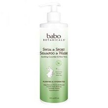 Babo Botanicals Swim and Sport Shampoo and Wash Cucumber Aloe, 16 OunceBabo Botanicals