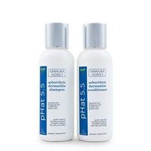pHat 5.5 Seborrheic Dermatitis Shampoo and Conditioner Set - Best Scalp Treatment, Natural Organic Ingredients for Cleansing Hair by pHat 5.5 - Also for Seborrheic Keratosis (4 oz)pHat 5.5