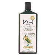 A&#039;kin Rice Aminos &amp; Wheat Protein Intensive Moisture Shampoo 225ml (PACK OF 6)A&#039;Kin