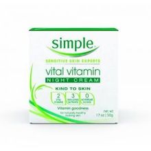 Simple Vital Night Cream, 1.7 OunceSimple