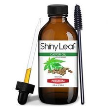 Shiny Leaf Castor Oil 120ml for eyelashes and hair thicknessShiny Leaf