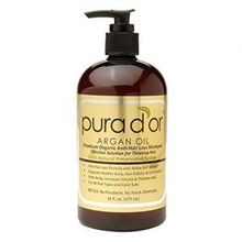  Pura d&#039;or Premium Organic Anti-Hair Loss Shampoo, Gold, 16 ozPURA DOR