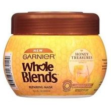 가르니에 Garnier Whole Blends Repairing Mask Honey Treasures 10.1 oz per Jar (8 Pack)Loreal