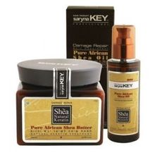 Saryna Key Damage Repair Hair Duo - Shea Butter Mask 16.9 Ounce / 500ml + Treatment Oil 3.7 Ounce / 110mlSaryna KEY