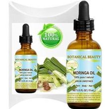 MORINGA OIL - Moringa oleifera WILD GROWTH Himalayan. 100% Pure / Natural / Undiluted/ Virgin / Unrefined. 0.5 Fl.oz.- 15 ml. For Skin, Hair, Lip and Nail Care.Botanical Beauty