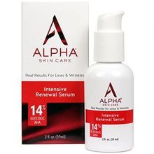Alpha Skin Care Intensive Renewal Serum with 14% glycolic AHA, 2 Fluid Ounce (Packaging May Vary)Alpha Skin Care