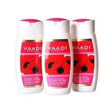 Vaadi Herbals Ultra Nourishing Conditioner - Corn Rose Conditioner with Hibiscus Extract - ★ Herbal Conditioner - ★ Sulfate Free - ★ Scalp Therapy - ★ Moisture Therapy - ★ ALL Natural - Each 3.7 Ounces - Value Pack of 3 X 110ml (11.16 Ounces) - VaadiVaadi Herbals