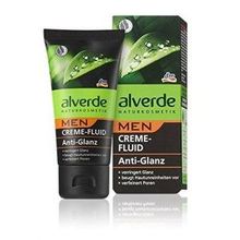 Alverde Alverde Men Oil-Control Cream-Fluid for Face - Certified Natural, Organic Ingredients, Vegan, Not Tested on Animals - 50mlAlverde