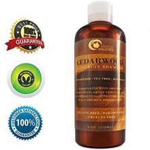 Anti-Dandruff Thickening Shampoo with Cedarwood Essential Oil - Stop Hair Loss + Promote Hair Growth -Treat Psoriasis Flakes + Scales - Make Hair Soft + Increase Volume - Healthy Scalp TreatmentMaple Holistics