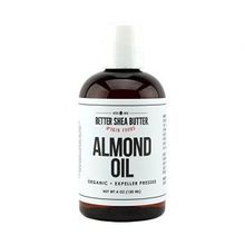 Organic Sweet Almond Oil - 100% Pure and Unrefined - Use Alone on Hair, Face and Body as a Softener and Moisturizer or Add to your DIY Skin Care Recipes - 120ml (4 oz) by Better Shea ButterBetter Shea Butter
