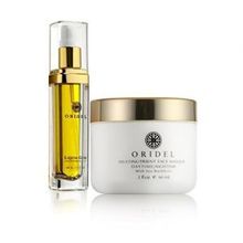 Oridel Daytime/Nighttime Facial Care Set with Argan Oil and Sea Buckthorn - includes Multinutrient Face Masque (2 fl oz) plus Liquid Gem Face Oil (1 fl oz)Oridel