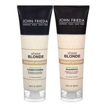 John Frieda John Frieda Sheer Blonde Highlight Activating Enhancing, DUO set Shampoo + Conditioner (for Lighter Blondes), 8.45 Ounce, 1 eachJohn Frieda