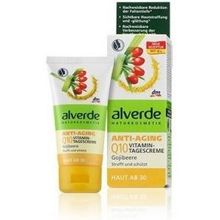 Alverde Natural Cosmetic Alverde Gojiberry Anti-Ageing &amp; Lifting Vitamin Day Cream with Natural Q10 &amp; Shea-Butter (Ages 30+) - Vegan / No Animal Testing - 50ml by Alverde Natural CosmeticAlverde