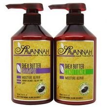 Savannah Hair Therapy Savannah Shea Butter Shampoo &amp; Conditioner 16.9oz Duo &quot;Set&quot;Savannah