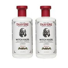 Thayers Peach Witch Hazel Astringent with Aloe Vera, 12 oz. (Pack of 2)Thayers