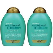 OGX Shampoo, Quenched Sea Mineral Moisture, 13 Ounce (Pack of 2)OGX
