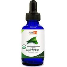 Aloe Vera Oil by Pure 31 - Pure Organic Aloe Oil for Hair, Face and Skin, Perfect Moisturizer, Good for Hair Oil 2ozABBA Pure 