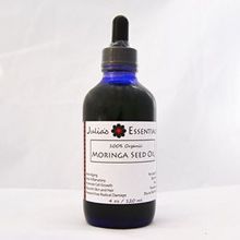 MORINGA Oil - 100% Organic for Face, Body &amp; Hair - Cold Pressed - Julia&#039;s Essentials - Pure. Natural. BEST! (4 oz)Julia&#039;s Essentials