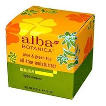 Alba Botanica Hawaiian Oil-Free Moisturizer, Refining Aloe &amp; Green Tea, 3 OunceALBA BOTANICA
