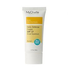 MyChelle Daily Defense Cream SPF 17, Mineral-Based, Moisturizing Suncreen for All Skin Types, 1.2 fl ozMyChelle
