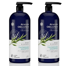 Avalon Organics Biotin-B Complex Thickening Shampoo 32ounce / 946ml (Pack Of 2) 아발론샴푸Avalon