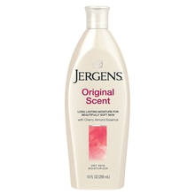 Jergens Original Scent Dry Skin Body Moisturizer with Cherry Almond Essence, 10 Ounces / 295mlJergens