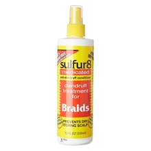 Sulfur-8 Dandruff Treatment For Braids 12 Ounce Spray (354ml) (3 Pack)Sulfur8