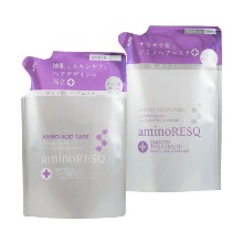 aminoRESQ amino Rescue Smooth Shampoo &amp; Treatment set (Freesia) Refill 350mlAminoRESQ