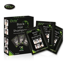 Dexe Black Hair Shampoo (Natural Black) One Box = 25Mlx10PouchDexe