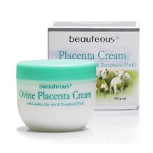 Beauteous Placenta Cream with Lanolin, Aloe Vera and Vitamin E, 100 GramBeauteous