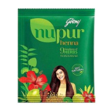 Godrej Nupur Henna Powder with Herbs Hair Color 120g (3 Pack)Nupur
