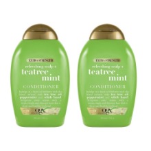 OGX Extra Strength Refreshing Scalp Teatree Mint Conditioner 13 Ounce (2 Pack) by OrganixOGX