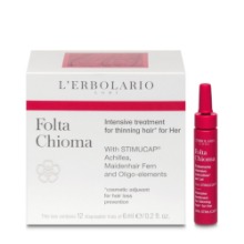 LErbolario Folta Chioma Intensive treatment for thinning hair for women 12x6ml Folta Chioma Trattamento Anticaduta per LeiL&#039;Erbolario